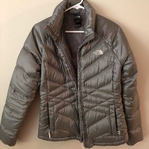 North Face Grey down jacket